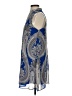 Everly 100% Polyester Paisley Blue Cocktail Dress Size S - photo 5