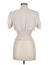Dance & Marvel 100% Polyester Ivory Short Sleeve Blouse Size M - photo 2