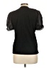 Sandro 100% Cotton Black Short Sleeve Blouse Size Lg (3) - photo 2