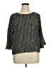 Collective Concepts 100% Polyester Black 3/4 Sleeve Blouse Size XL - photo 1