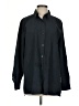 Eileen Fisher Solid Black Long Sleeve Button-Down Shirt Size S - photo 1
