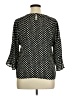 Collective Concepts 100% Polyester Black 3/4 Sleeve Blouse Size XL - photo 2