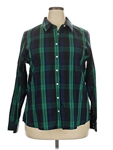 Lands' End Long Sleeve Button-Down Shirt (view 1)