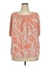 George Orange Short Sleeve Blouse Size 2X - photo 1
