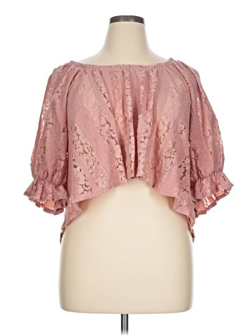 Free People Short Sleeve Blouse (view 1)
