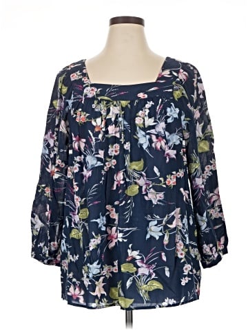 Terra & Sky 3/4 Sleeve Blouse (view 1)