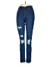 Fashion Nova Hearts Blue Jeans Size 3 - photo 1