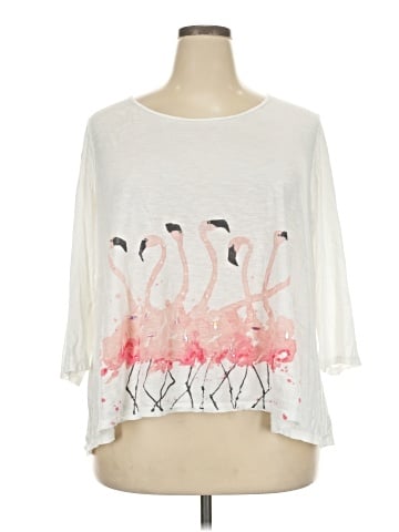 Crown & Ivy 3/4 Sleeve T-Shirt (view 1)