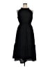 Ann Taylor 100% Polyester Solid Black Casual Dress Size XL Petite - photo 1