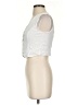 Aqua White Sleeveless Button-Down Shirt Size S - photo 5