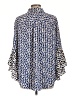 Cato 100% Polyester Polka Dots Blue 3/4 Sleeve Blouse Size L - photo 2