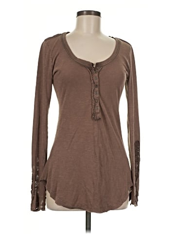Free People Long Sleeve Henley (view 1)