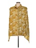 MICHAEL Michael Kors Paisley Yellow Sleeveless Button-Down Shirt Size 4X - photo 1