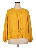 Cato 100% Polyester Yellow 3/4 Sleeve Blouse Size 18 - photo 1