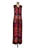 Chico's Print Burgundy Casual Dress Size M - photo 1