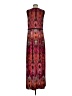 Chico's Print Burgundy Casual Dress Size M - photo 2