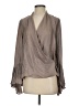 Zara Gray Long Sleeve Blouse Size S - photo 1