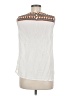 Solitaire 100% Rayon White Sleeveless Blouse Size M - photo 2