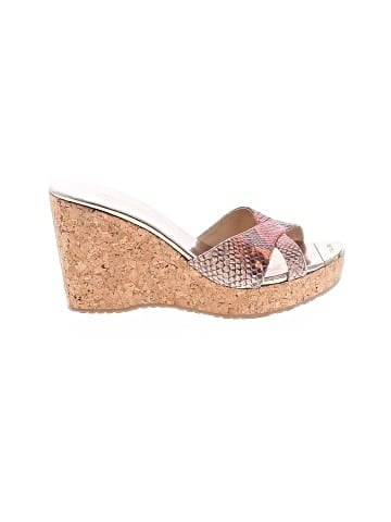 Jimmy Choo Snakeskin Embossed Wedges (view 1)