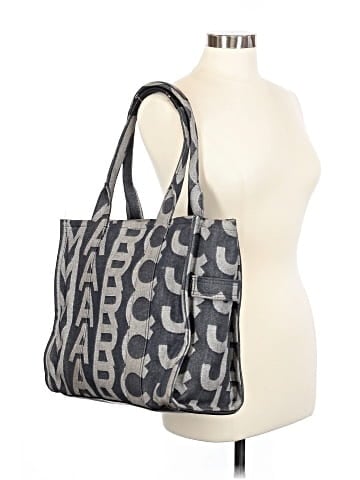 Marc Jacobs Denim Monogram Tote Bag (view 2)