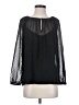 Point Sur 100% Polyester Black Long Sleeve Blouse Size S - photo 1