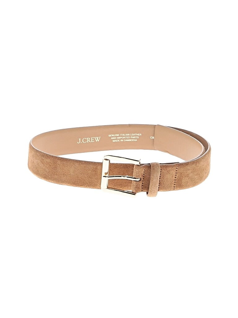 Pre-owned Jcrew Leather Belt In Tan