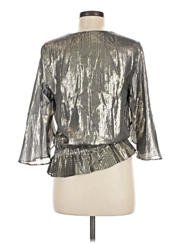 Unbranded 3/4 Sleeve Silk Top (view 2)