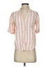 J.Crew 100% Cotton Stripes Orange 3/4 Sleeve Button-Down Shirt Size XS - photo 1