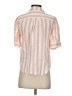 J.Crew 100% Cotton Stripes Orange 3/4 Sleeve Button-Down Shirt Size XS - photo 2