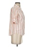 J.Crew 100% Cotton Stripes Orange 3/4 Sleeve Button-Down Shirt Size XS - photo 4