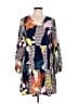 Unbranded Print Blue Casual Dress Size L - photo 1