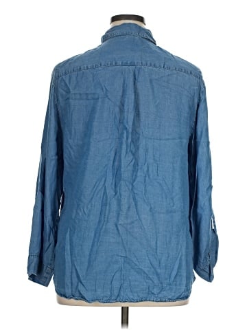 Jones New York Signature 3/4 Sleeve Button-Down Shirt (view 2)