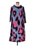 Kate Hewko 100% Polyester Print Blue Casual Dress One size - photo 1
