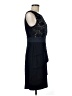 Connected Apparel Solid Blue Cocktail Dress Size 8 - photo 4