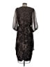 DKNY 100% Polyester Animal Print Brown Cocktail Dress Size 12 - photo 2