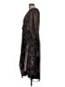 DKNY 100% Polyester Animal Print Brown Cocktail Dress Size 12 - photo 5