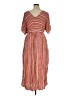 Seven7 100% Rayon Stripes Pink Casual Dress Size XL - photo 2