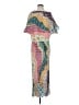 Never Fully Dressed Print Teal Casual Dress Size S (petite) - photo 1