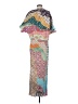 Never Fully Dressed Print Teal Casual Dress Size S (petite) - photo 2