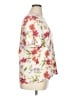 White Stag Floral White Short Sleeve Blouse Size XL - photo 4