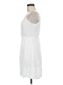 Just Be... 100% Polyester White Cocktail Dress Size M - photo 5