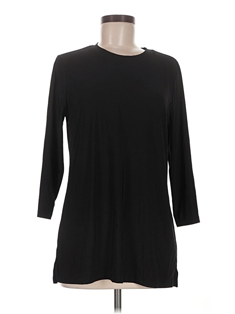 Pre-owned Attitudes By Renee 3/4 Sleeve T-shirt In Black