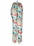 Zara Basic Floral Teal Casual Pants Size M - photo 2