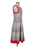 Bethany Stripes Gray Casual Dress Size 4 - photo 4