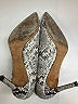 M. Gemi Animal Print Silver Heels Size EU 39 1/2 - photo 4