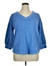Westbound 100% Cotton Blue Pullover Sweater Size XL - photo 1