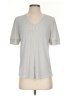 Adrianna Papell Gray Short Sleeve Top Size S - photo 1