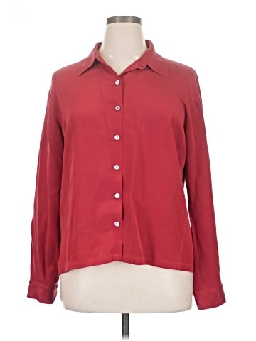 Chico's Design Long Sleeve Silk Top (view 1)