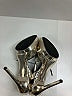 Brian Atwood Metallic Metallic Silver Heels Size 9 - photo 5