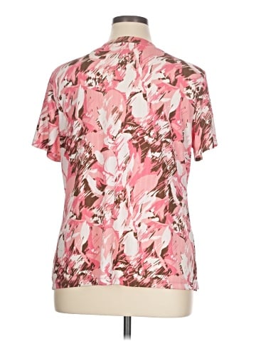 JM Collection Short Sleeve Blouse (view 2)